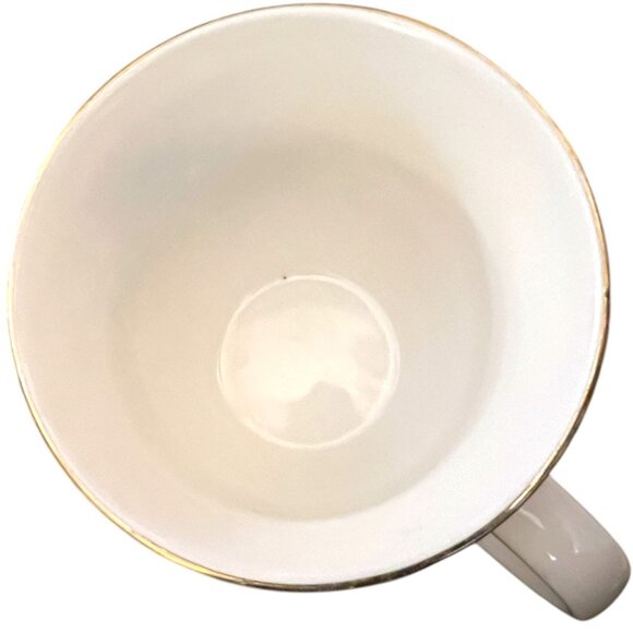 SHEFFIELD HOME Monogram "M" Ceramic Mug Double-Sided Metallic Gold Accents - Picture 5 of 13